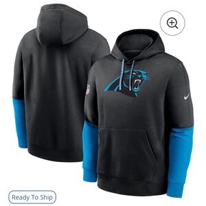 NWOT men’s Nike Carolina Panthers sideline club pullover hoodie